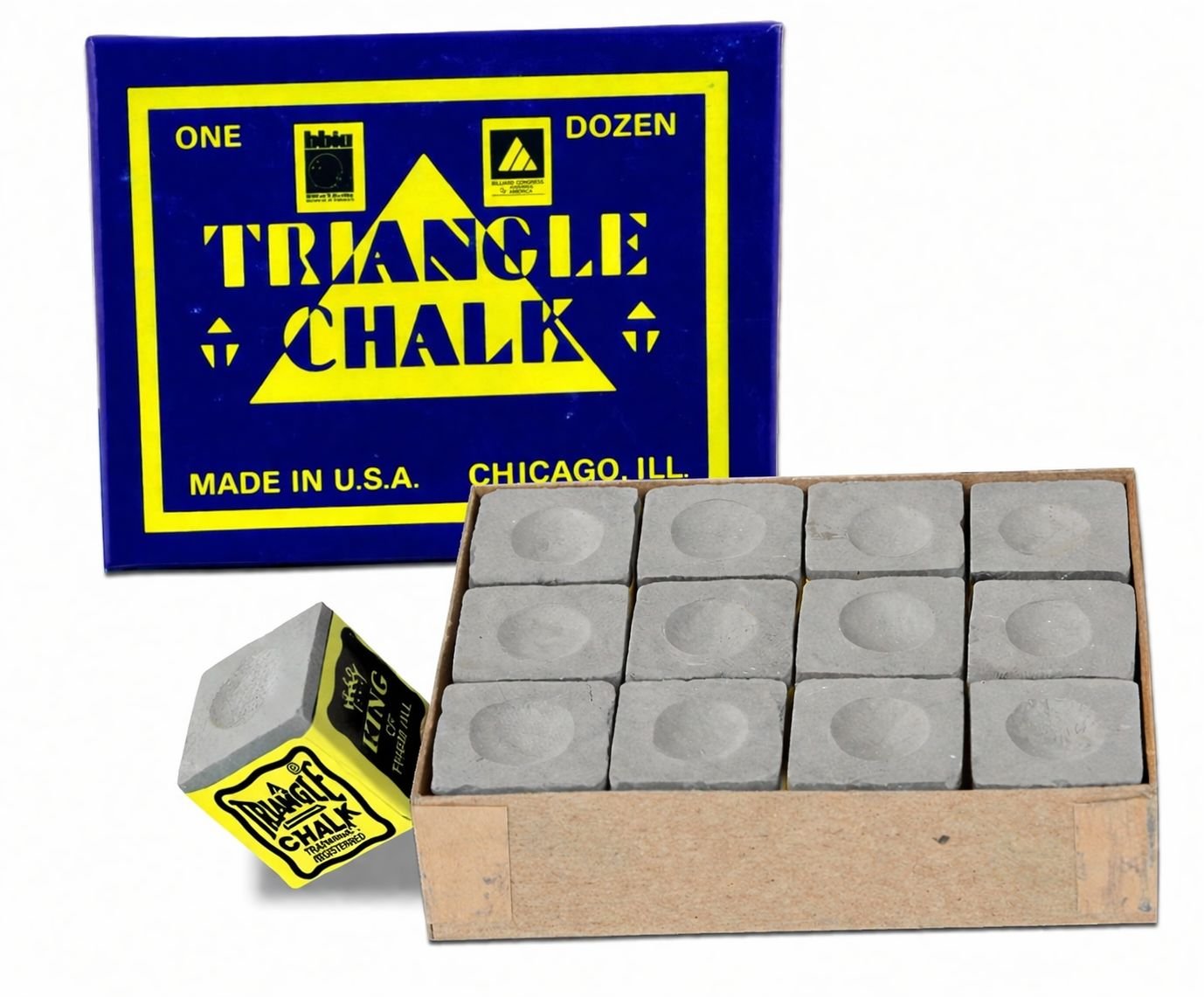 Triangle-Chalk Gris 12p